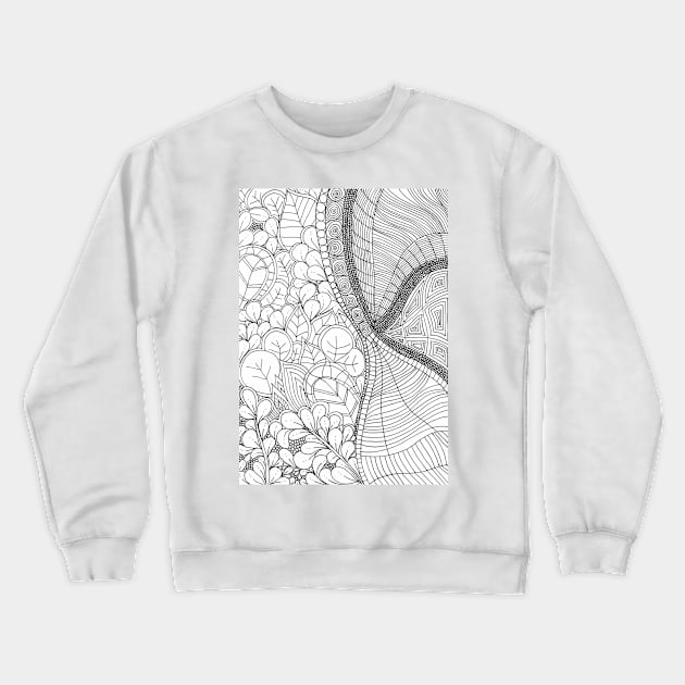 Abstract illustration hand draw nature, flower, abstract Crewneck Sweatshirt by Nathalodi